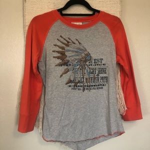 ARIAT Baseball Quarter sleeve Detailed Tee